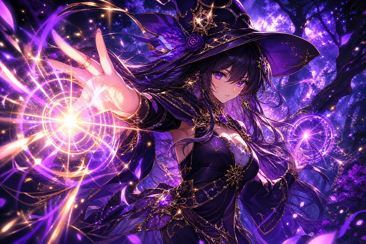 猎奇-魔法少女紫晶传说动漫演示